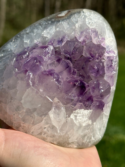 Amethyst Cut Base Polished