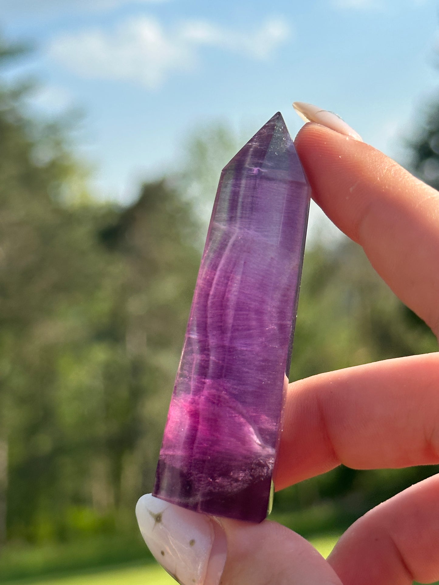 Magenta Fluorite Towers