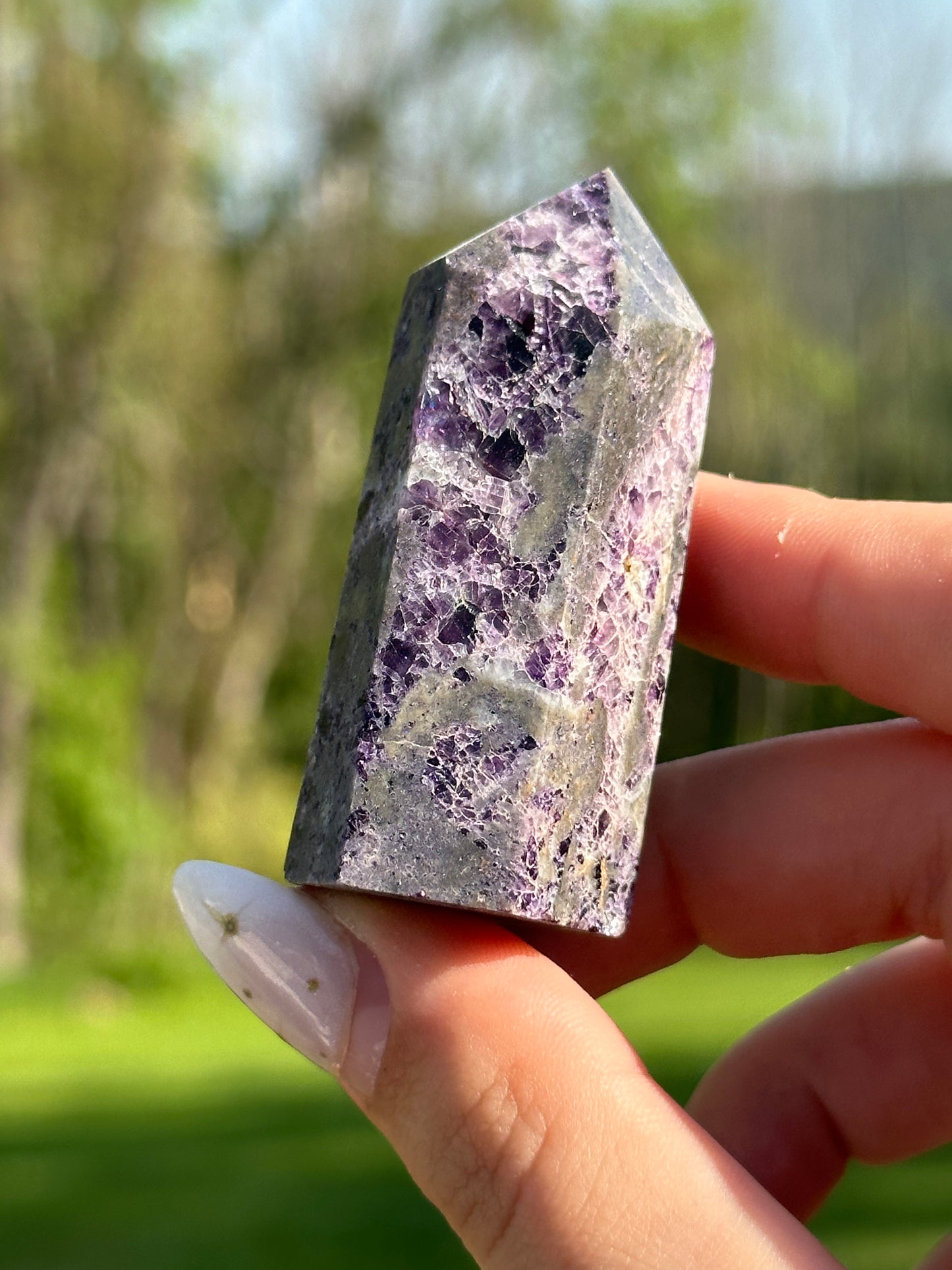 Purple Sphalerite Towers