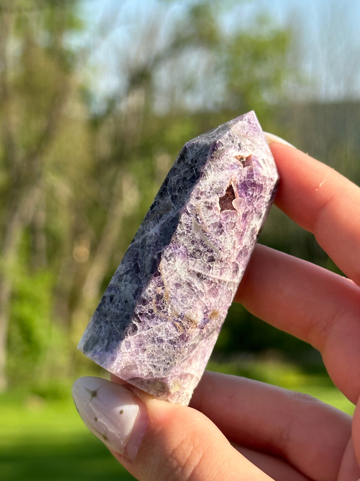 Purple Sphalerite Towers