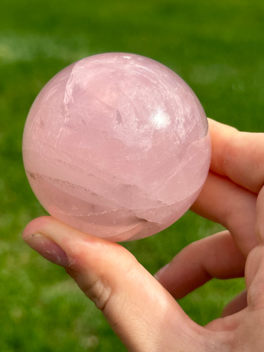 Star Rose Quartz Sphere