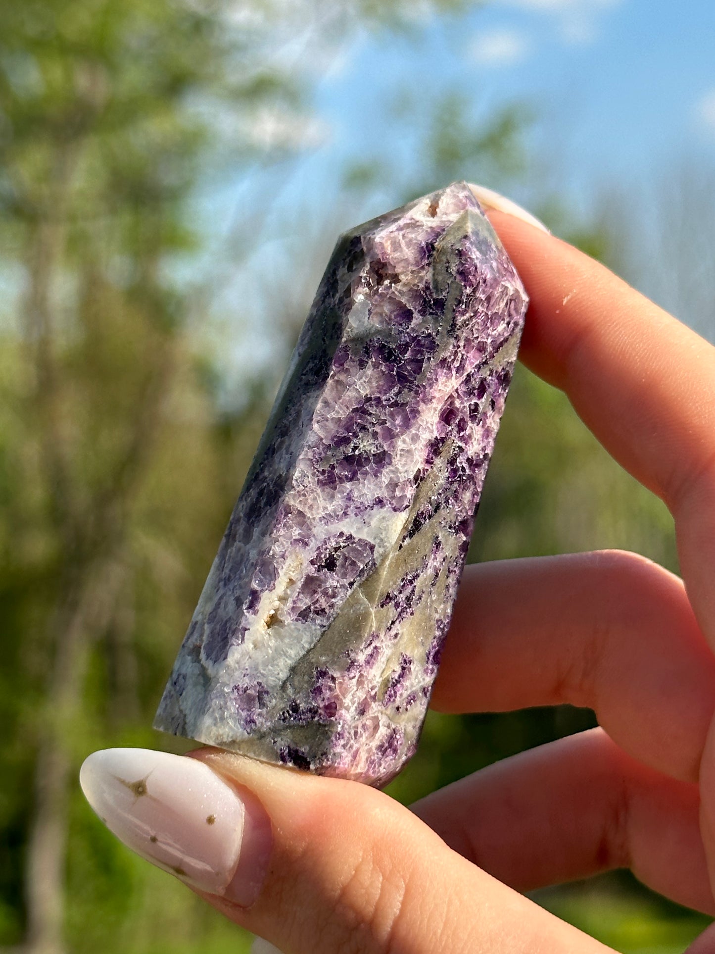 Purple Sphalerite Towers