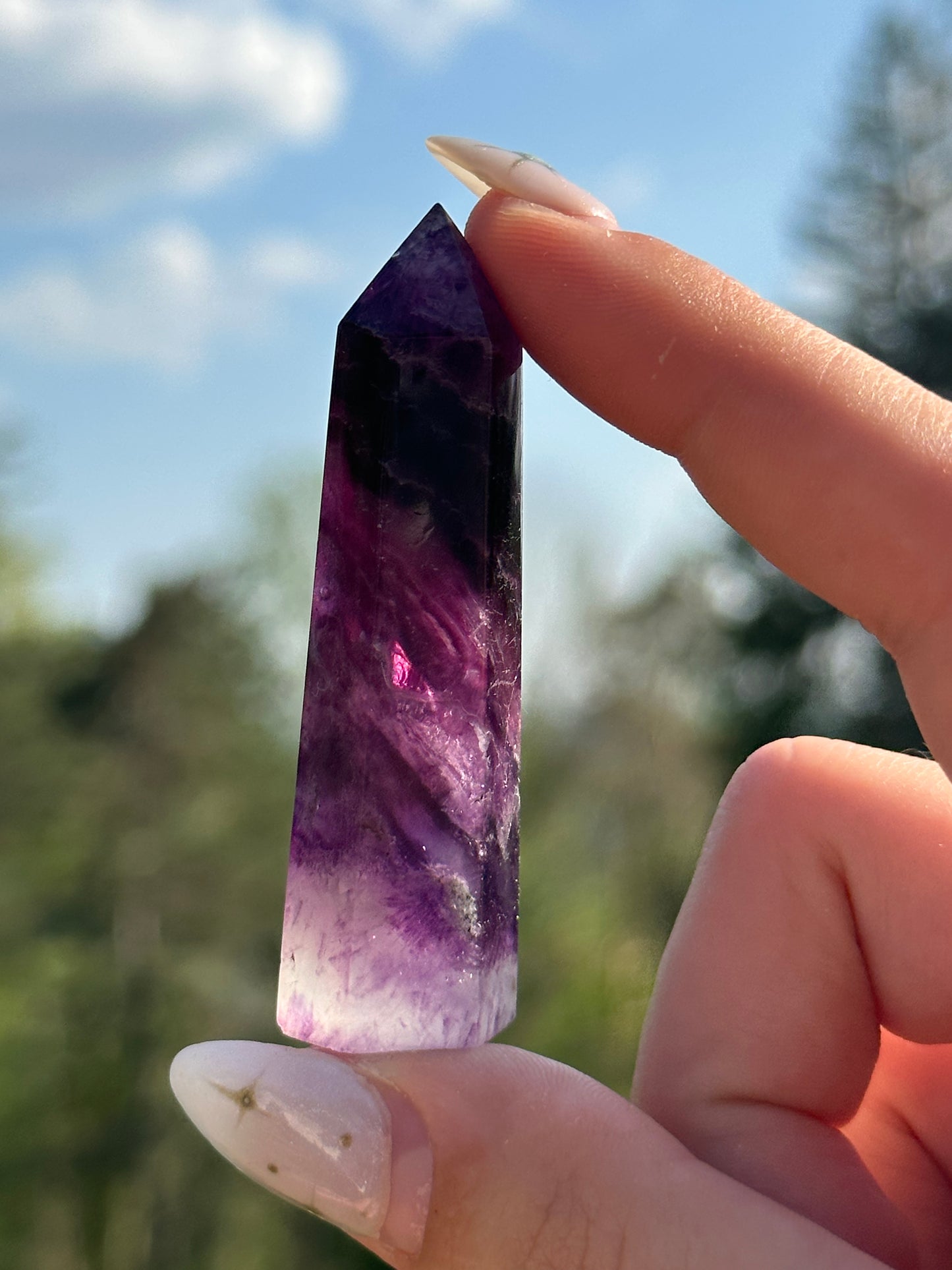 Magenta Fluorite Towers