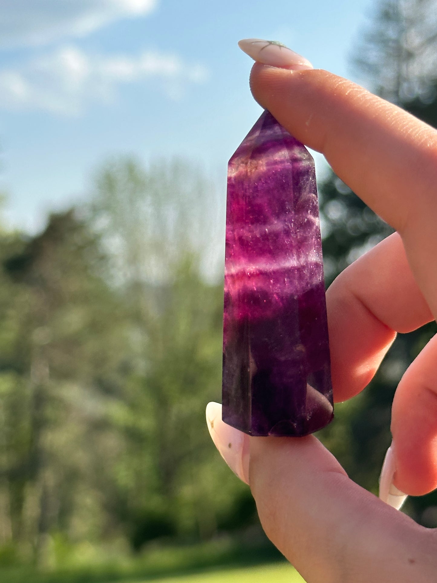 Magenta Fluorite Towers