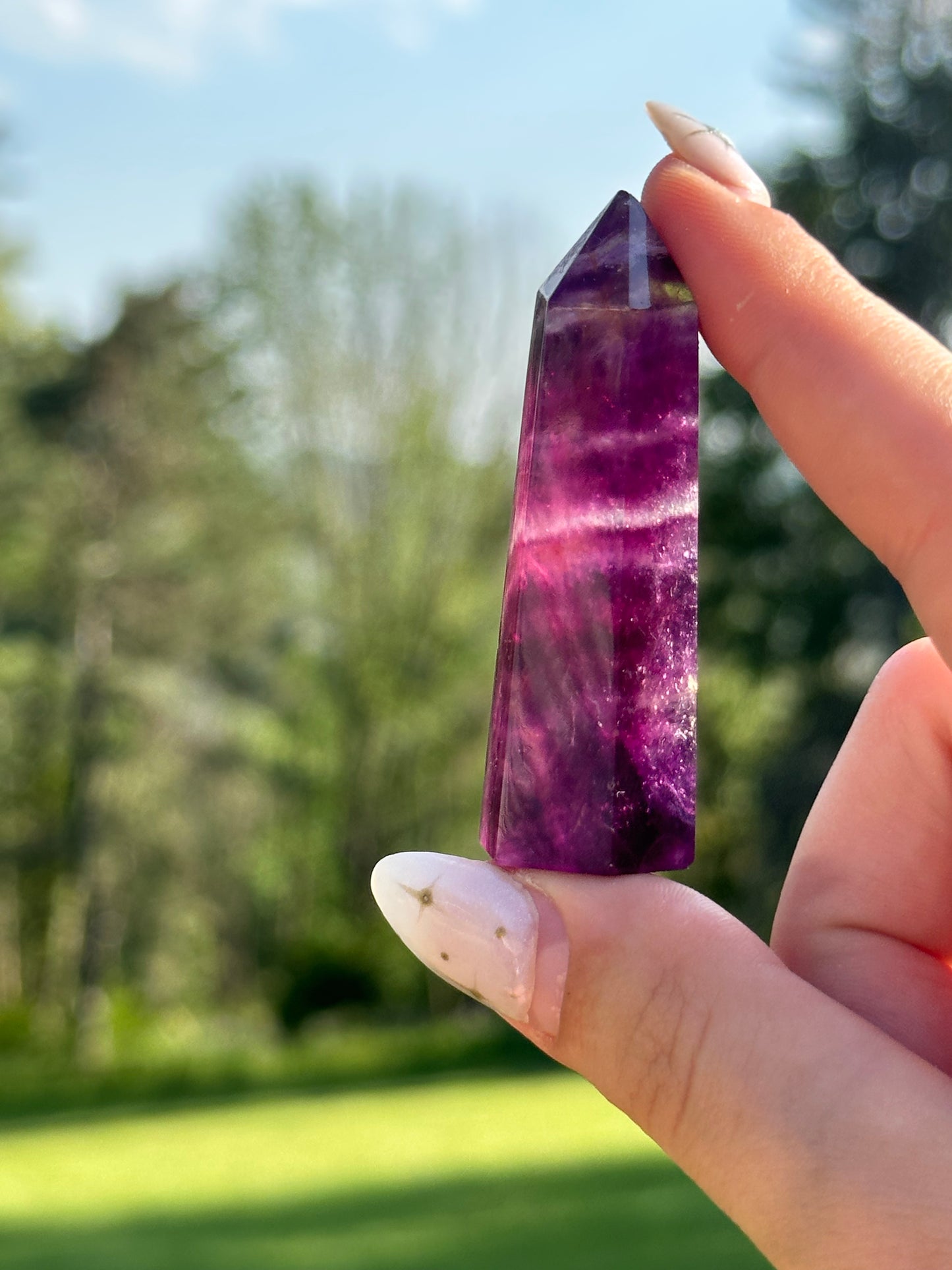 Magenta Fluorite Towers