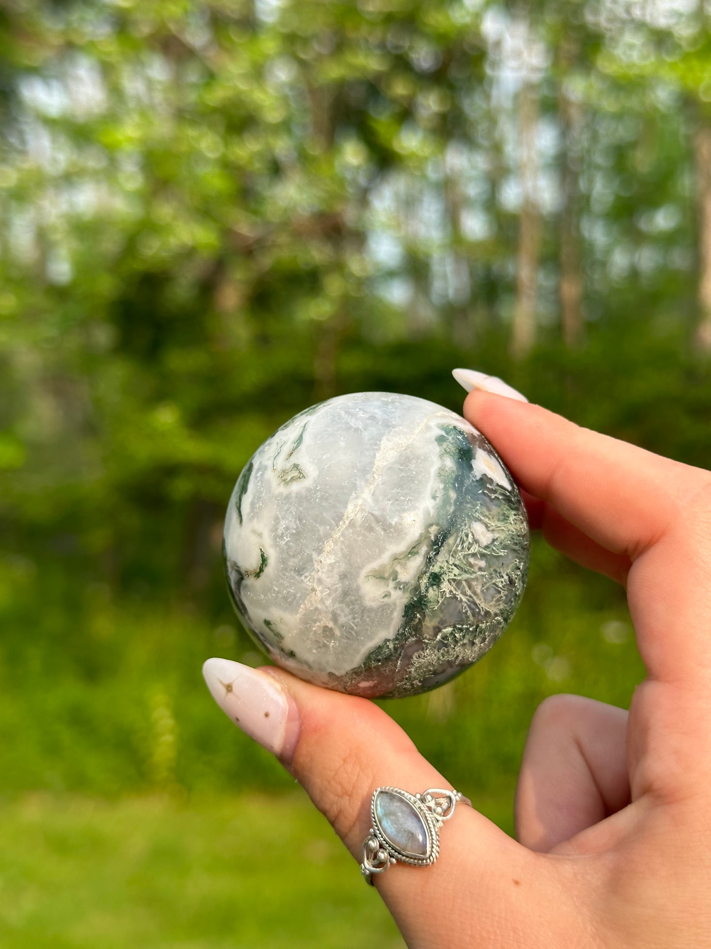 Moss Agate Sphere