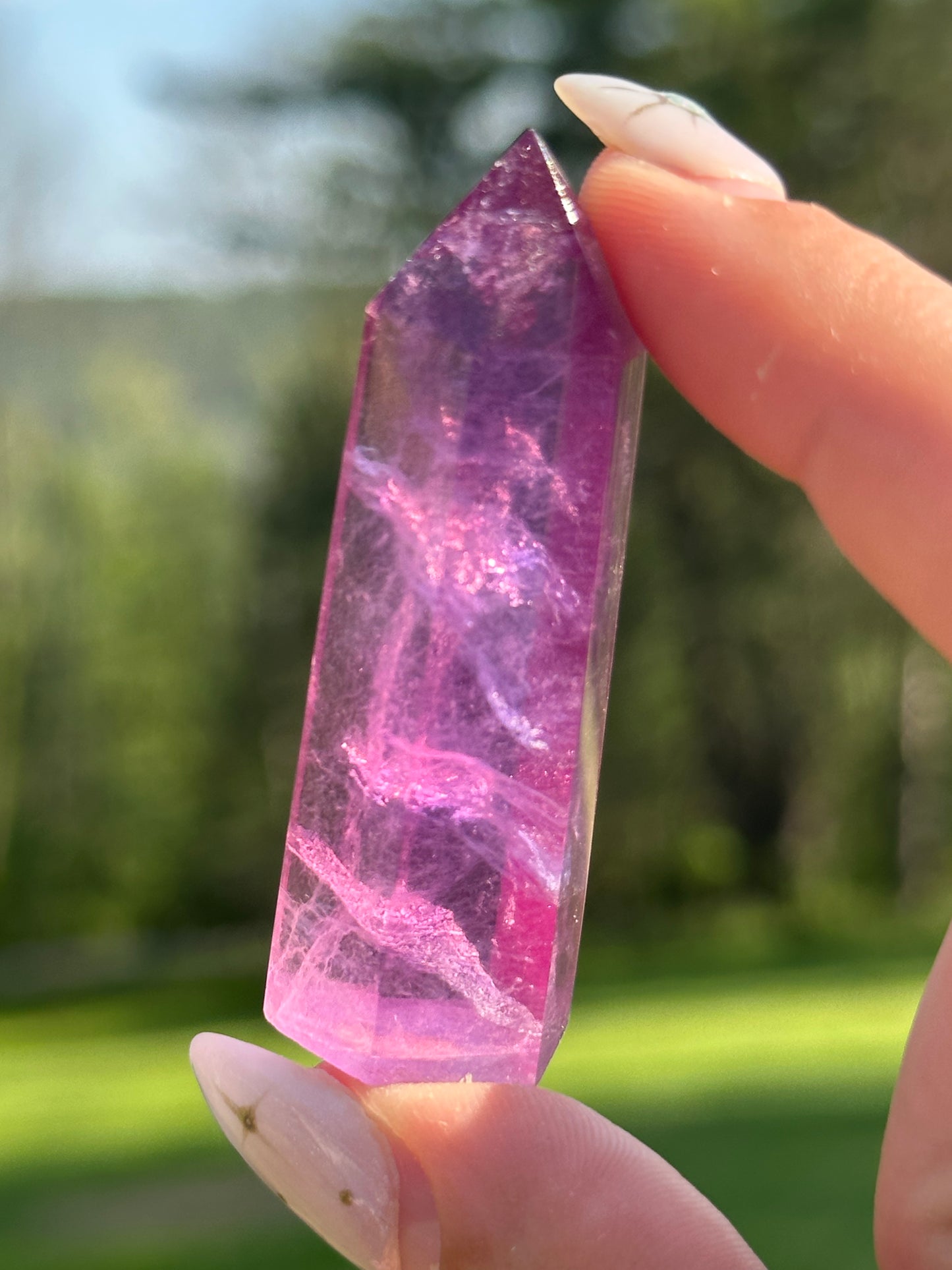 Magenta Fluorite Towers