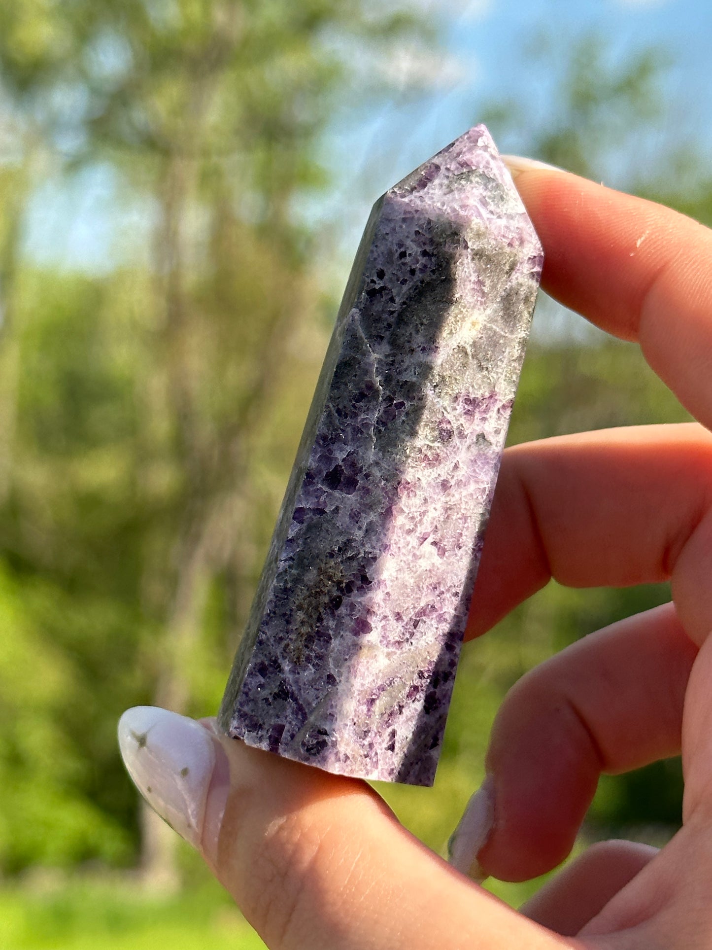 Purple Sphalerite Towers