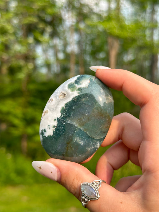 Moss Agate Palmstone