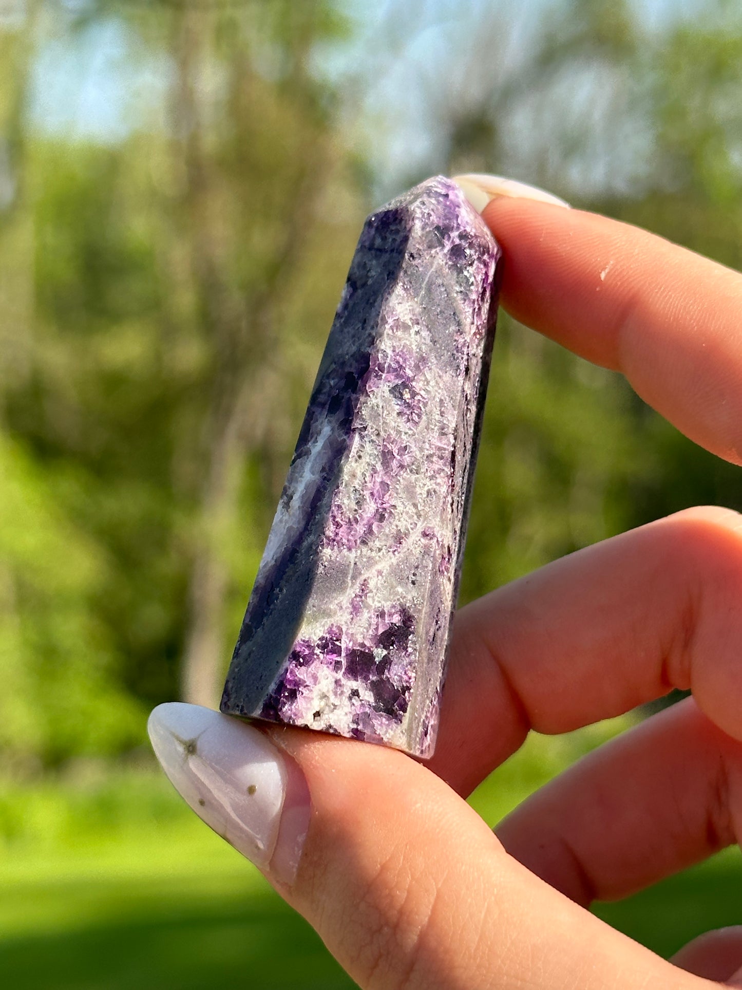 Purple Sphalerite Towers