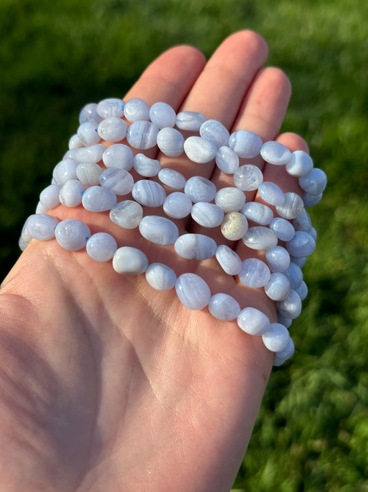 Blue Lace Agate Bracelets