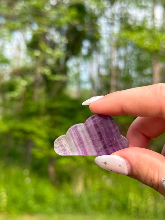 Mini Purple Fluorite Cloud