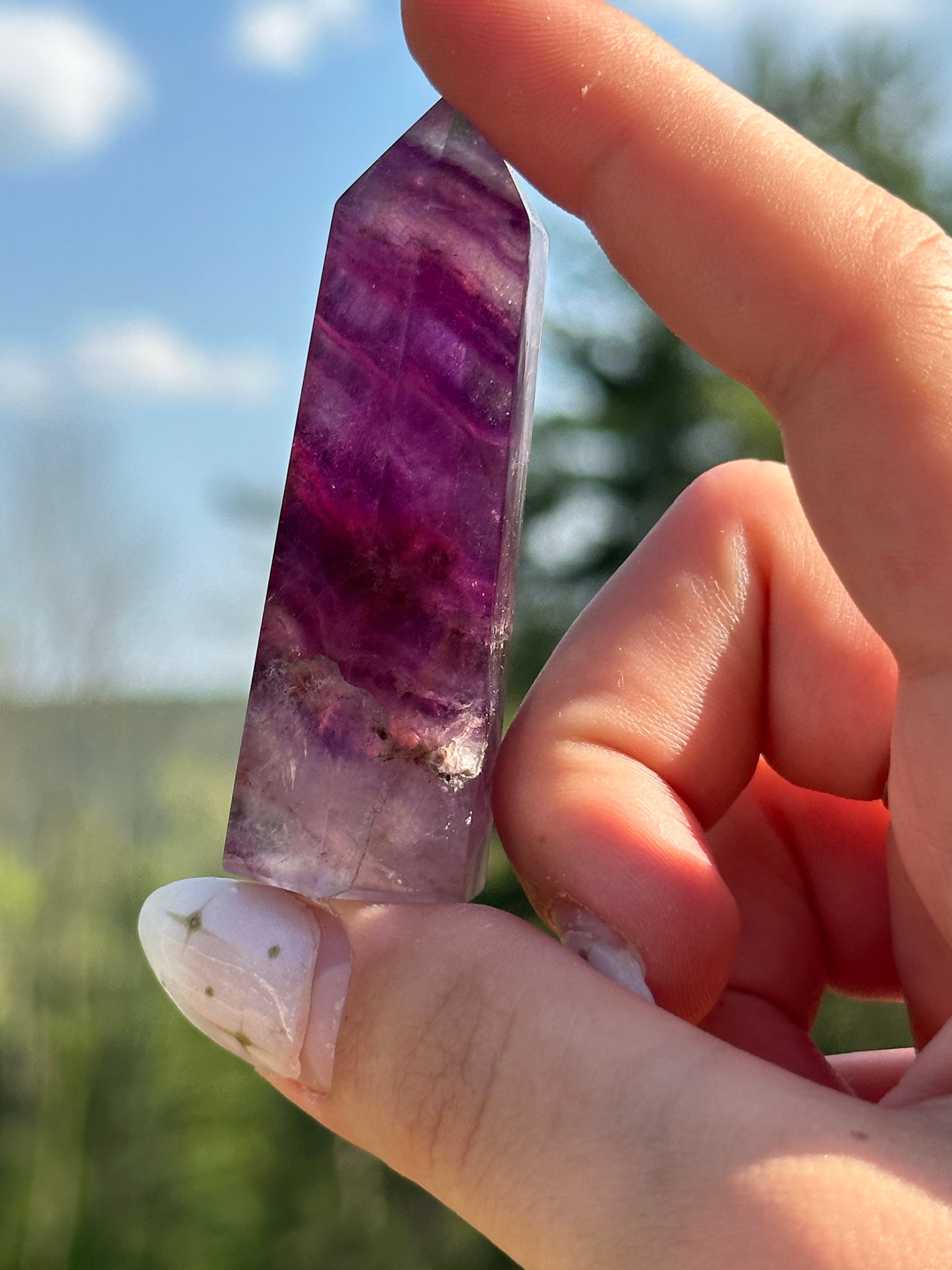 Magenta Fluorite Towers