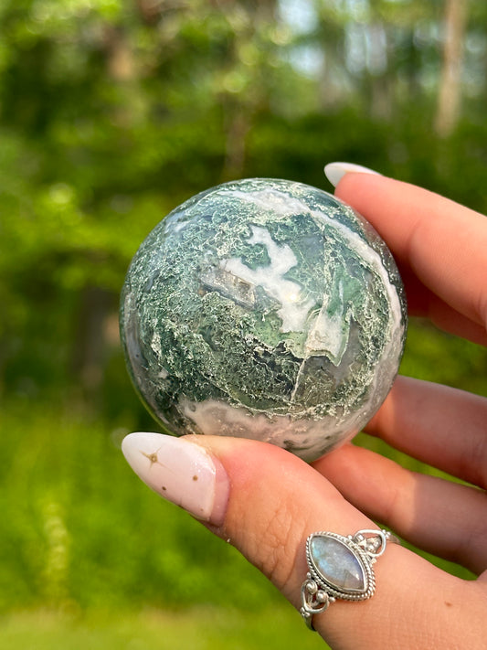 Moss Agate Sphere