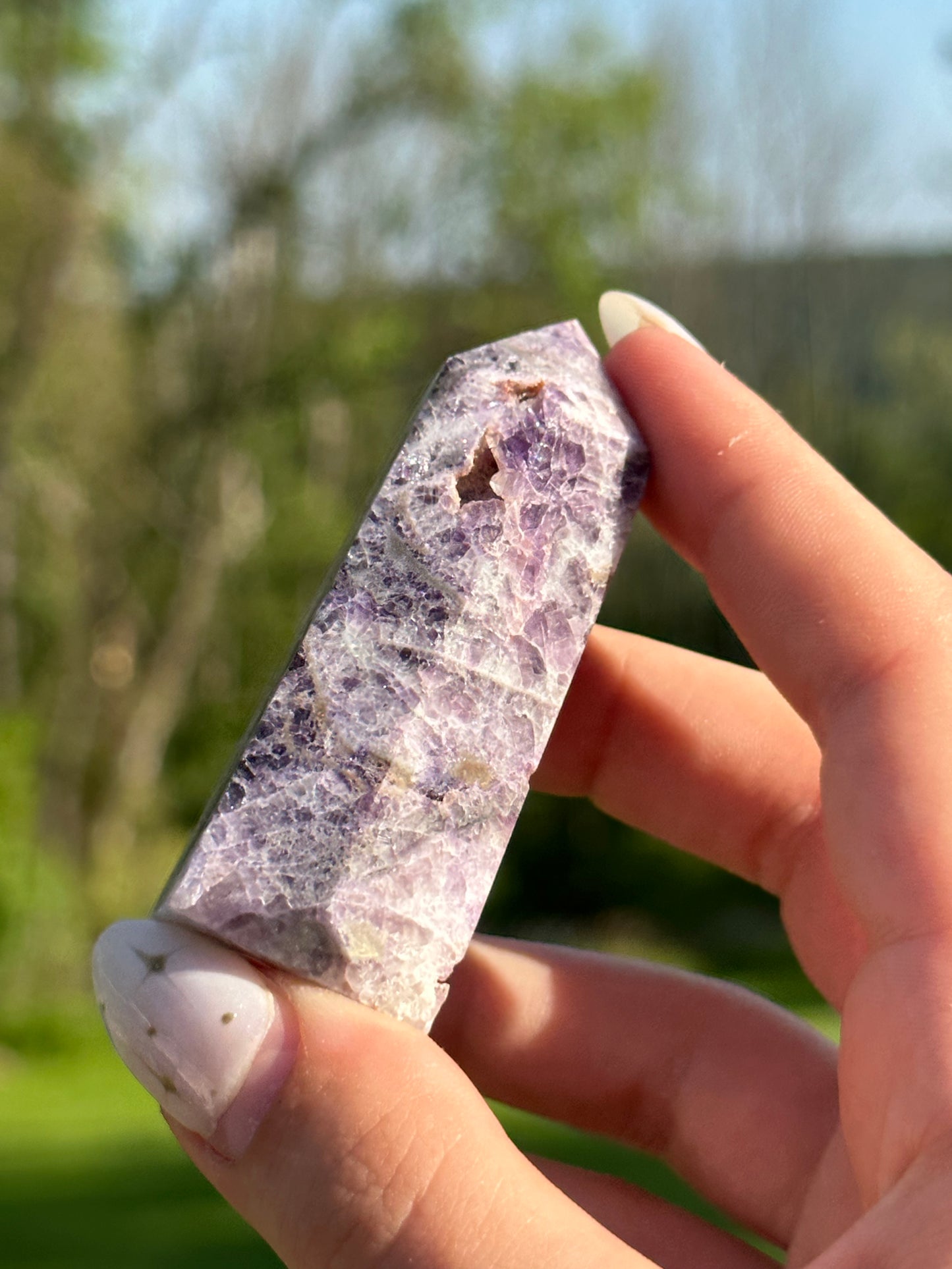 Purple Sphalerite Towers