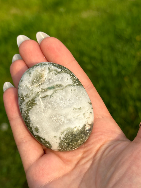 Moss Agate Palmstone