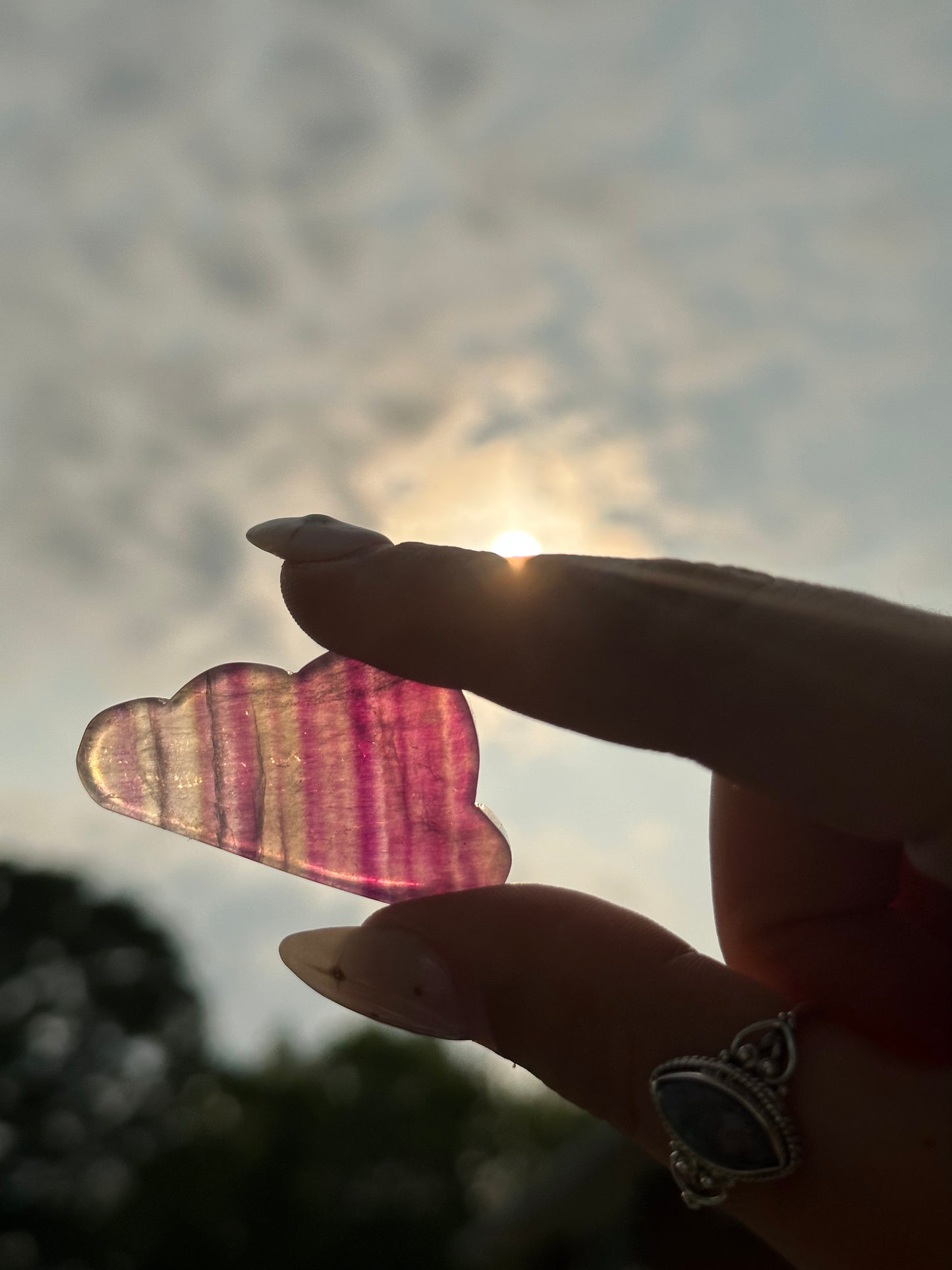 Mini Purple Fluorite Cloud