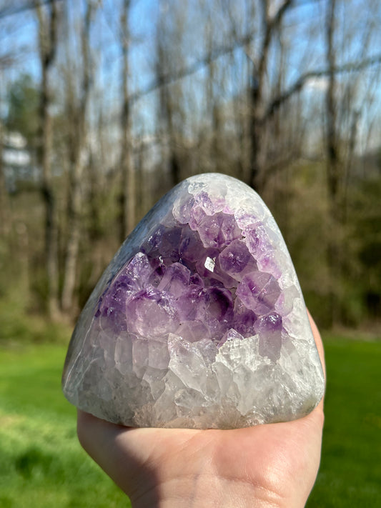 Amethyst Cut Base Polished