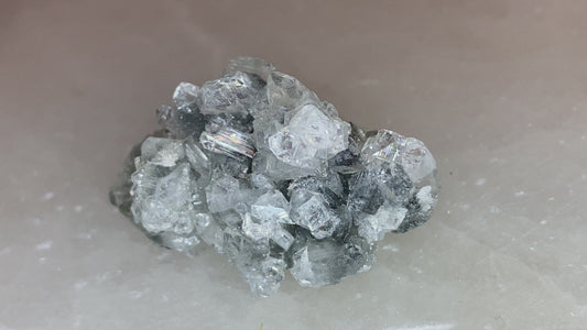 Black chalcedony with gemmy apophyllite -F