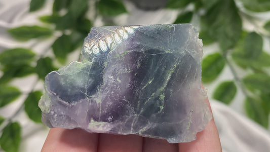 Fluorite one side polished D