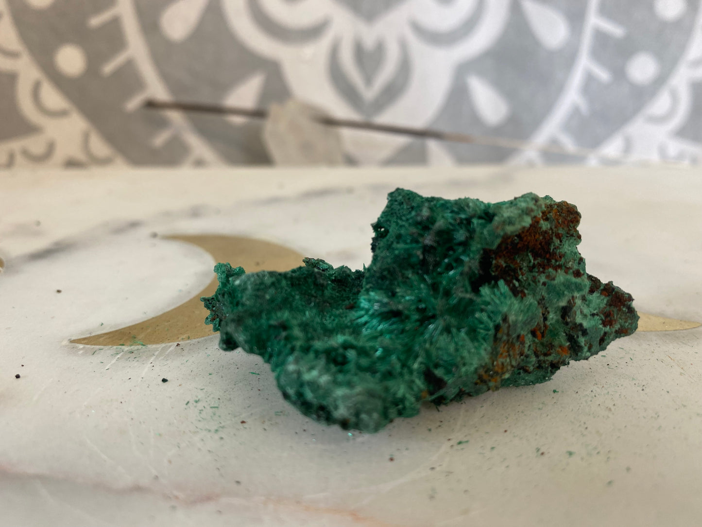 Fibrous Malachite Specimen