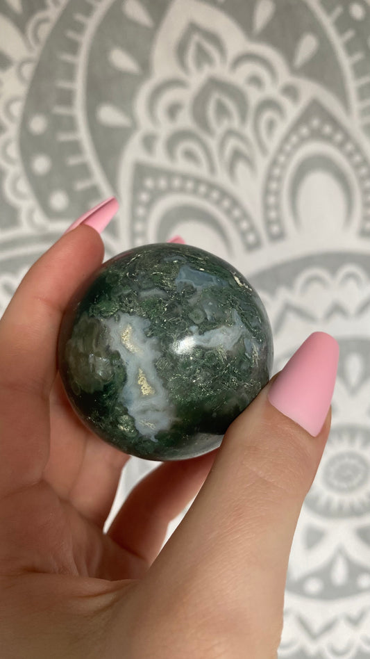 Moss Agate Sphere