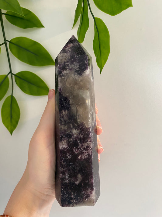 Large Lepidolite Tower A