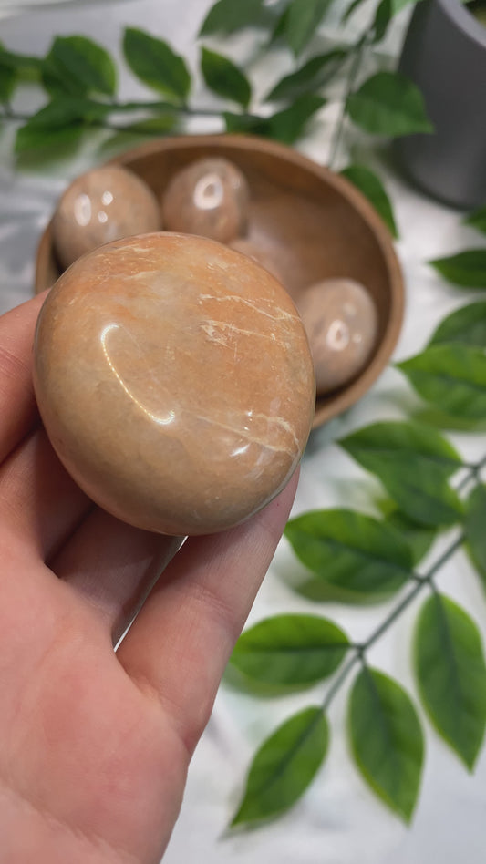 Peach Moonstone Palmstones