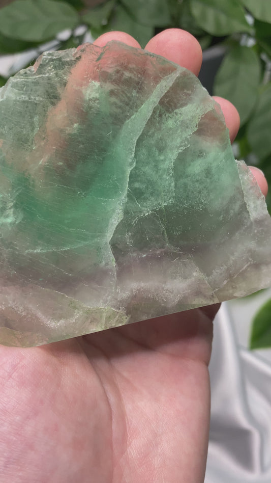 Fluorite one side polished B