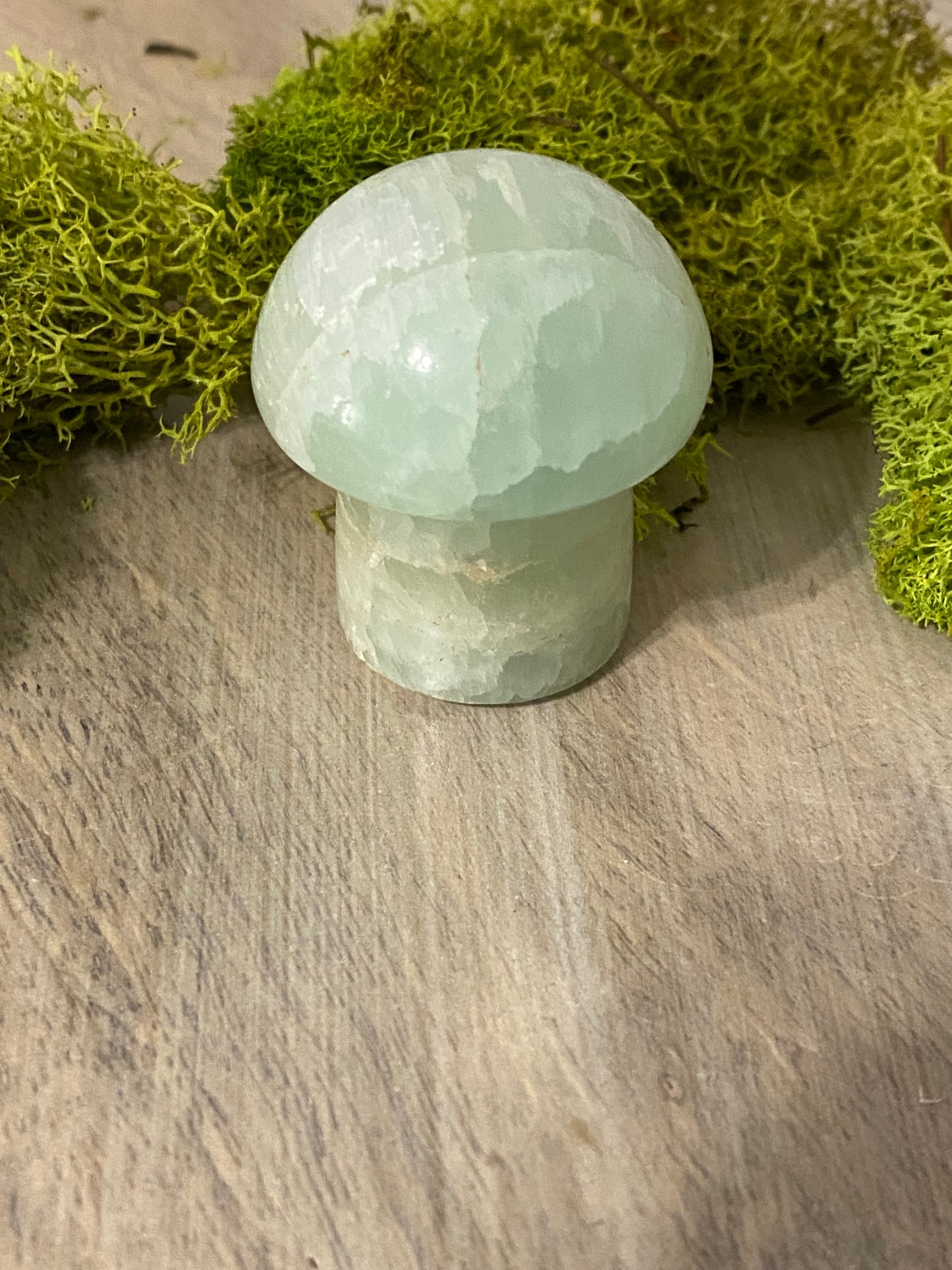 Pistachio Calcite Mushrooms