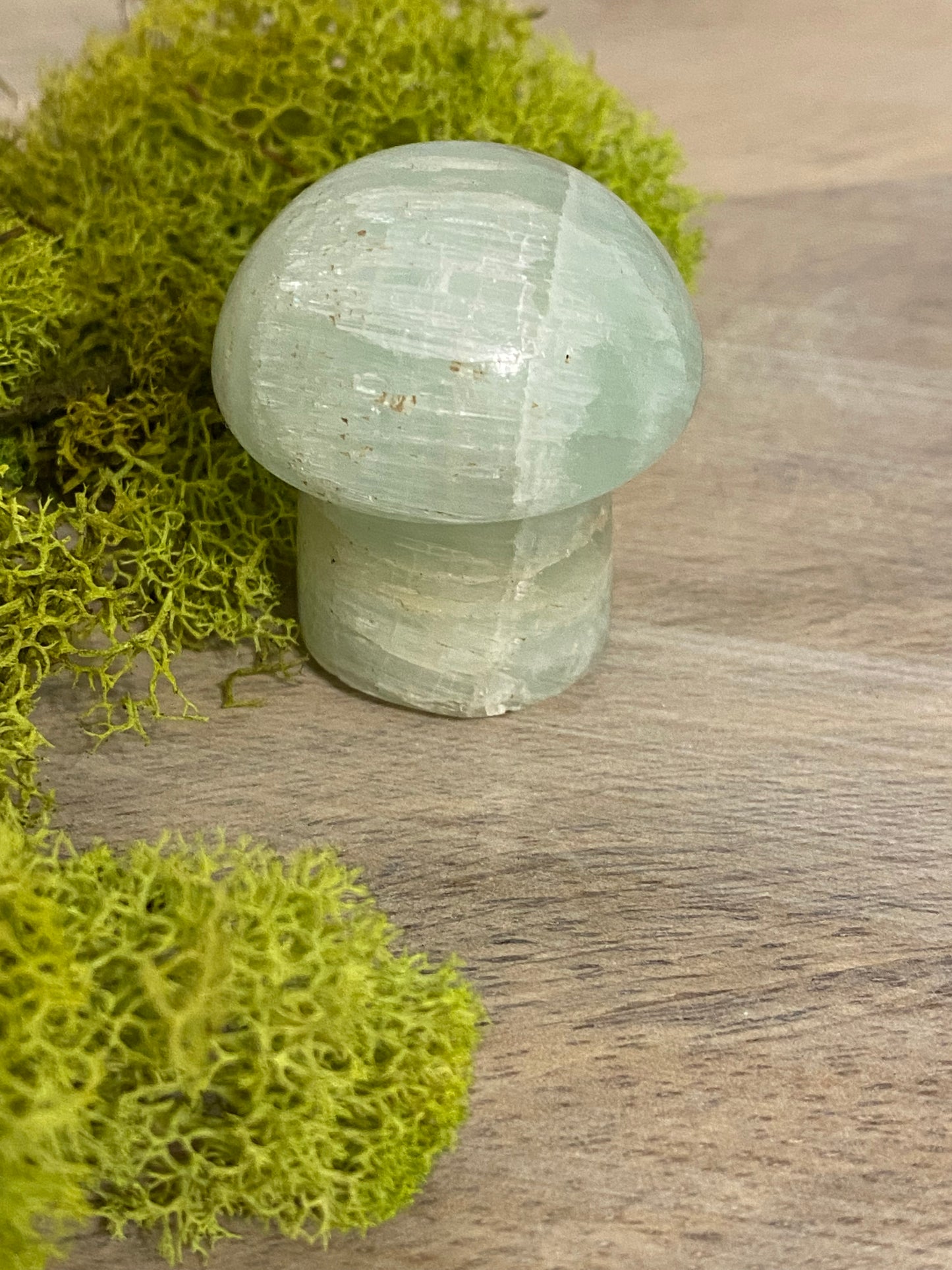 Pistachio Calcite Mushrooms