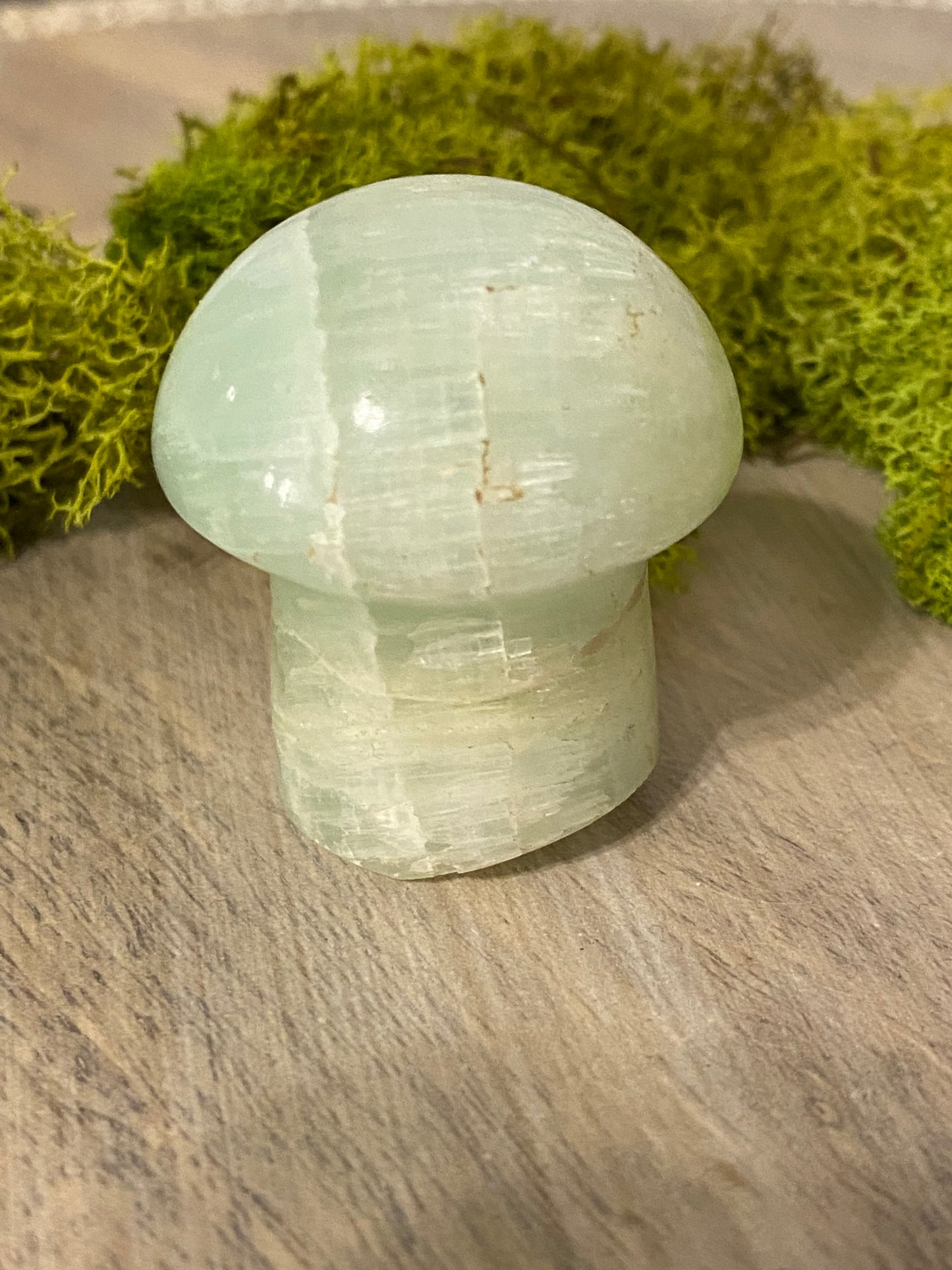 Pistachio Calcite Mushrooms