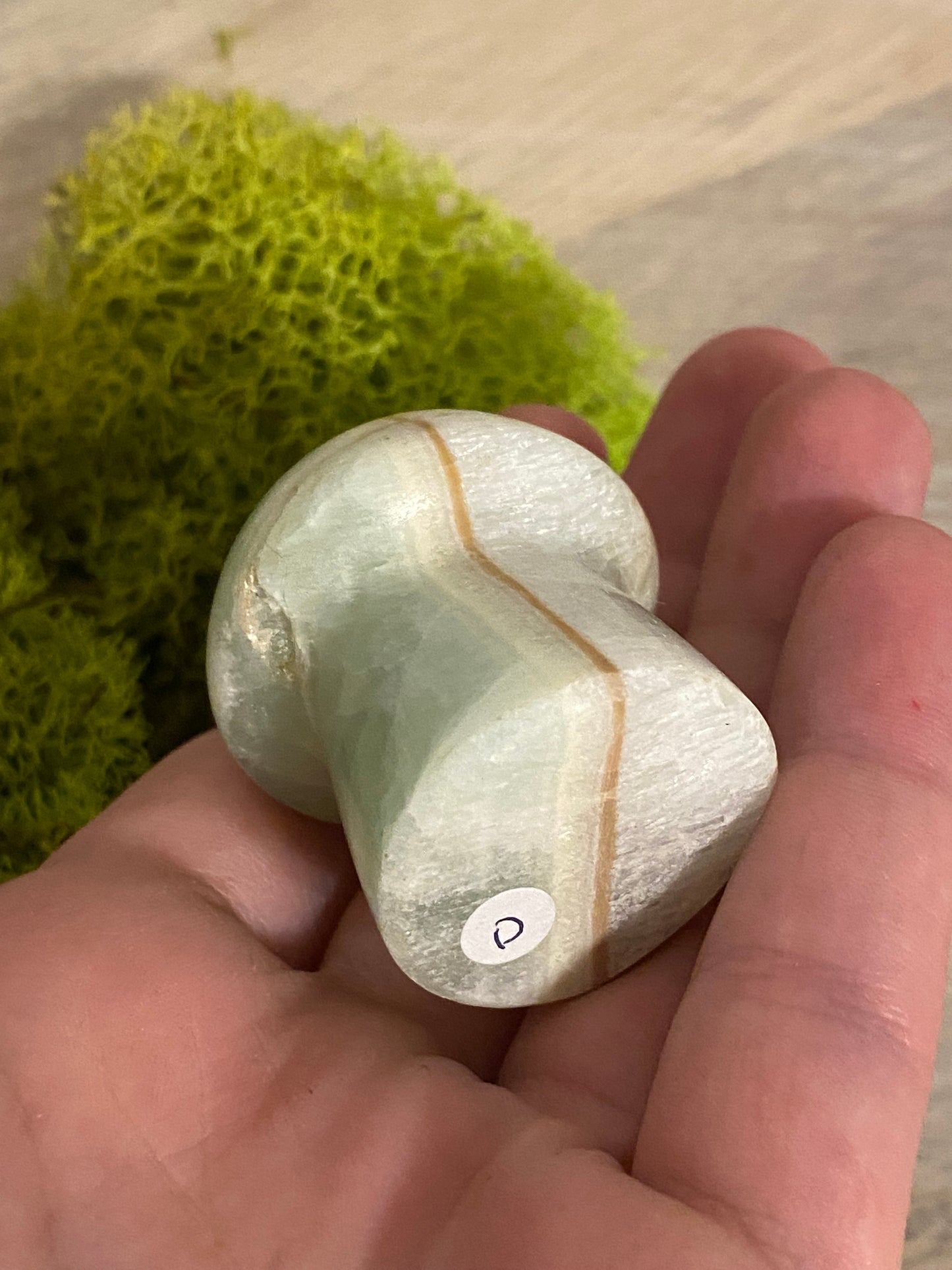Pistachio Calcite Mushrooms