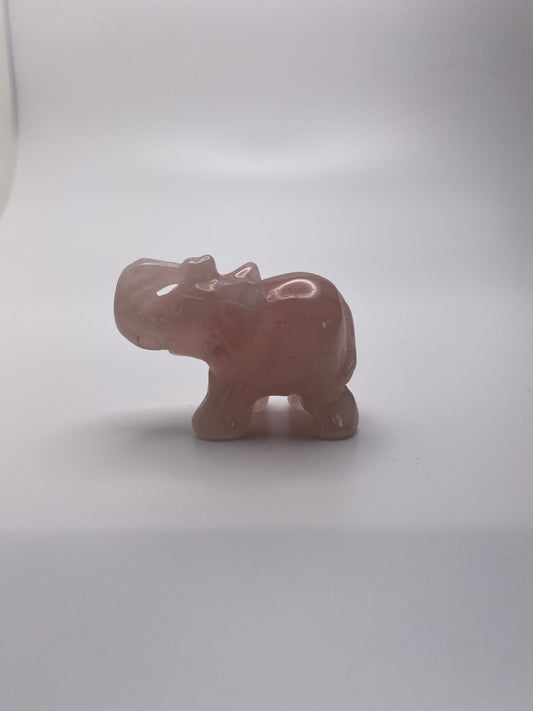 Rose Quartz Mini Elephant