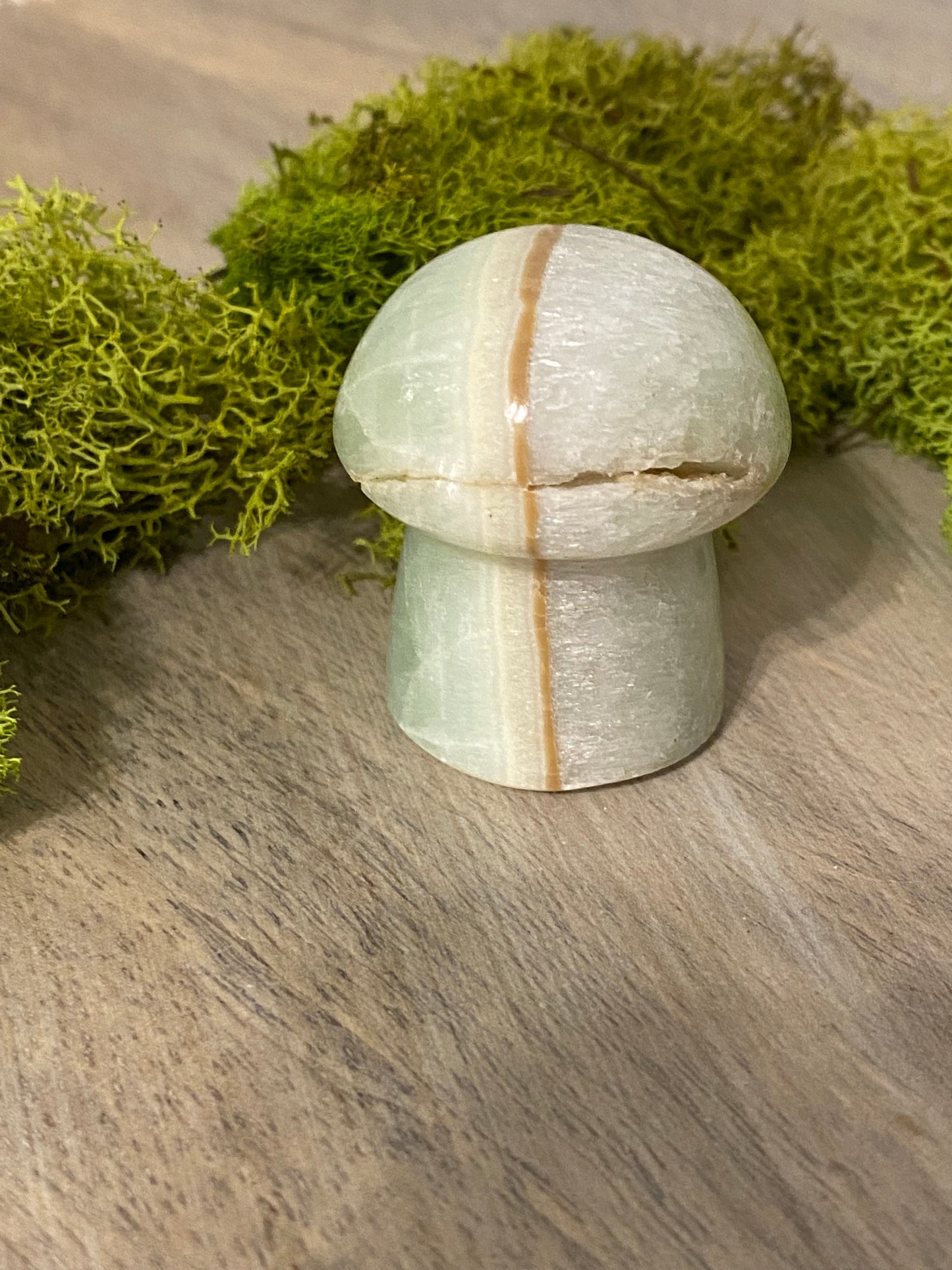 Pistachio Calcite Mushrooms