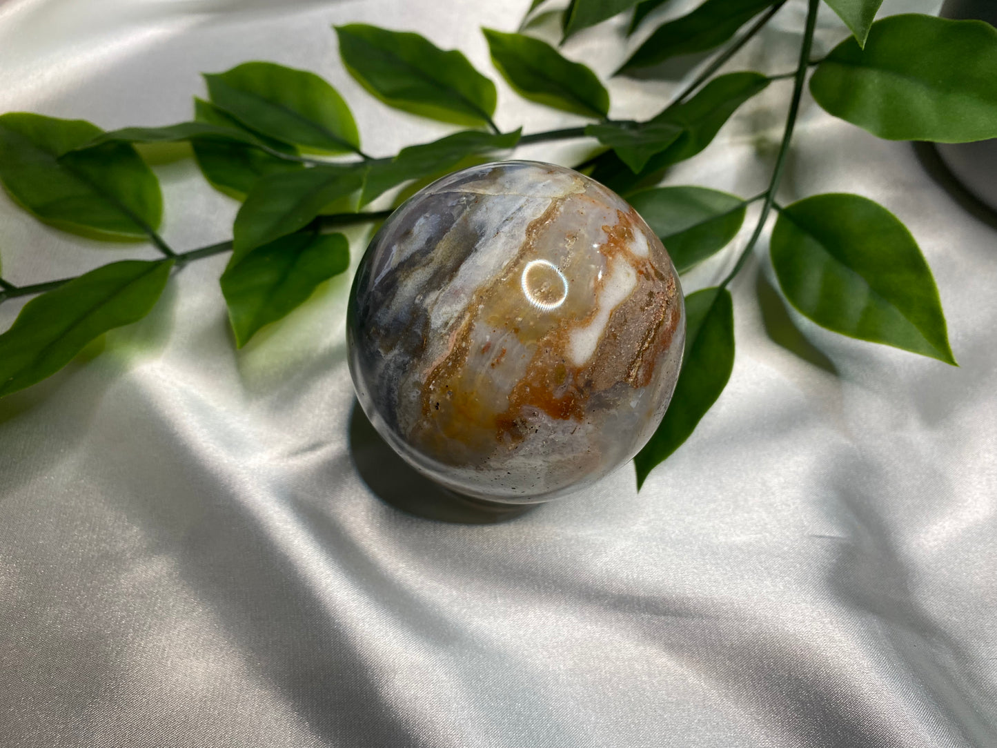 Ocean jasper sphere B