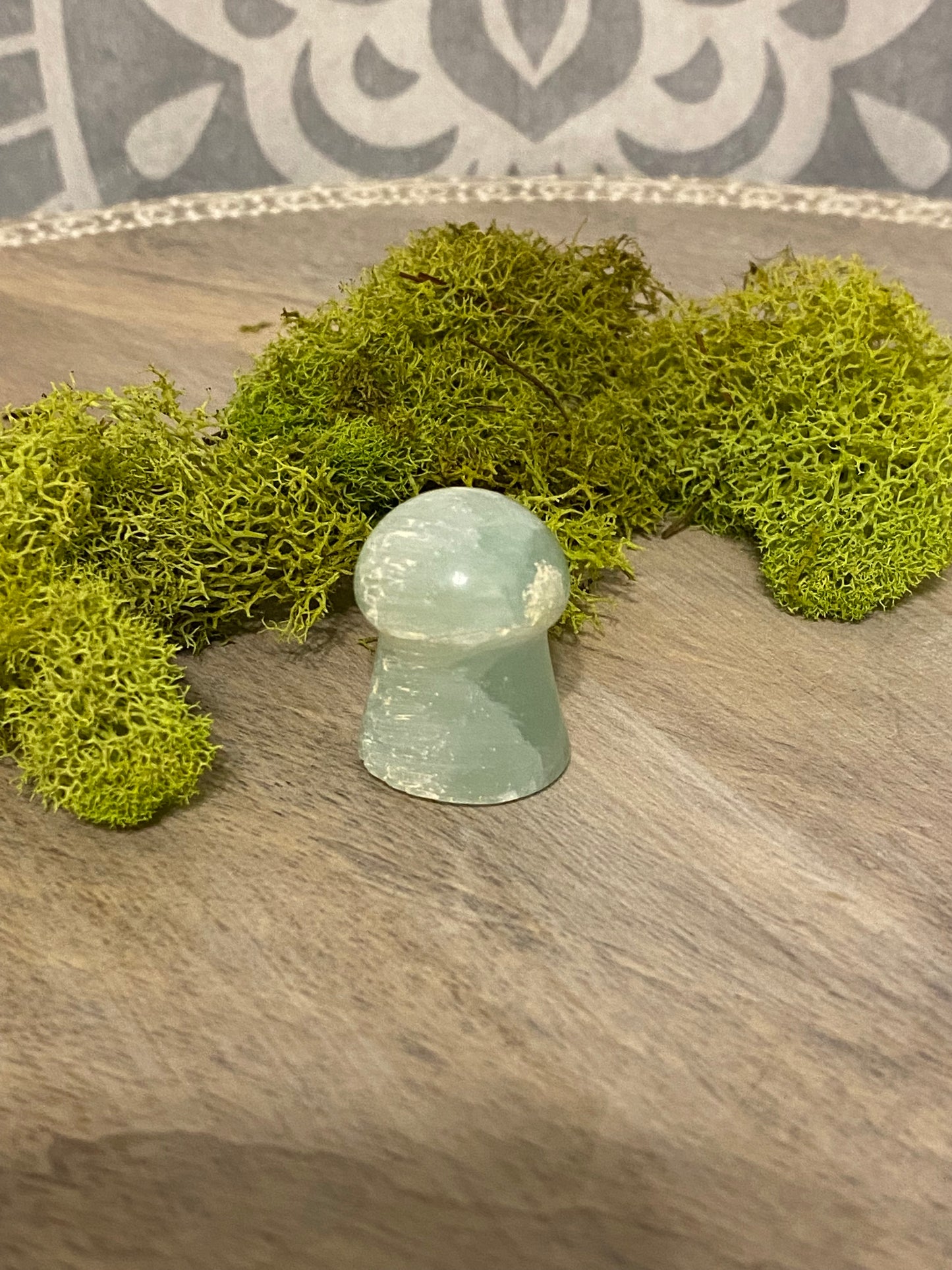 Pistachio Calcite Mushrooms