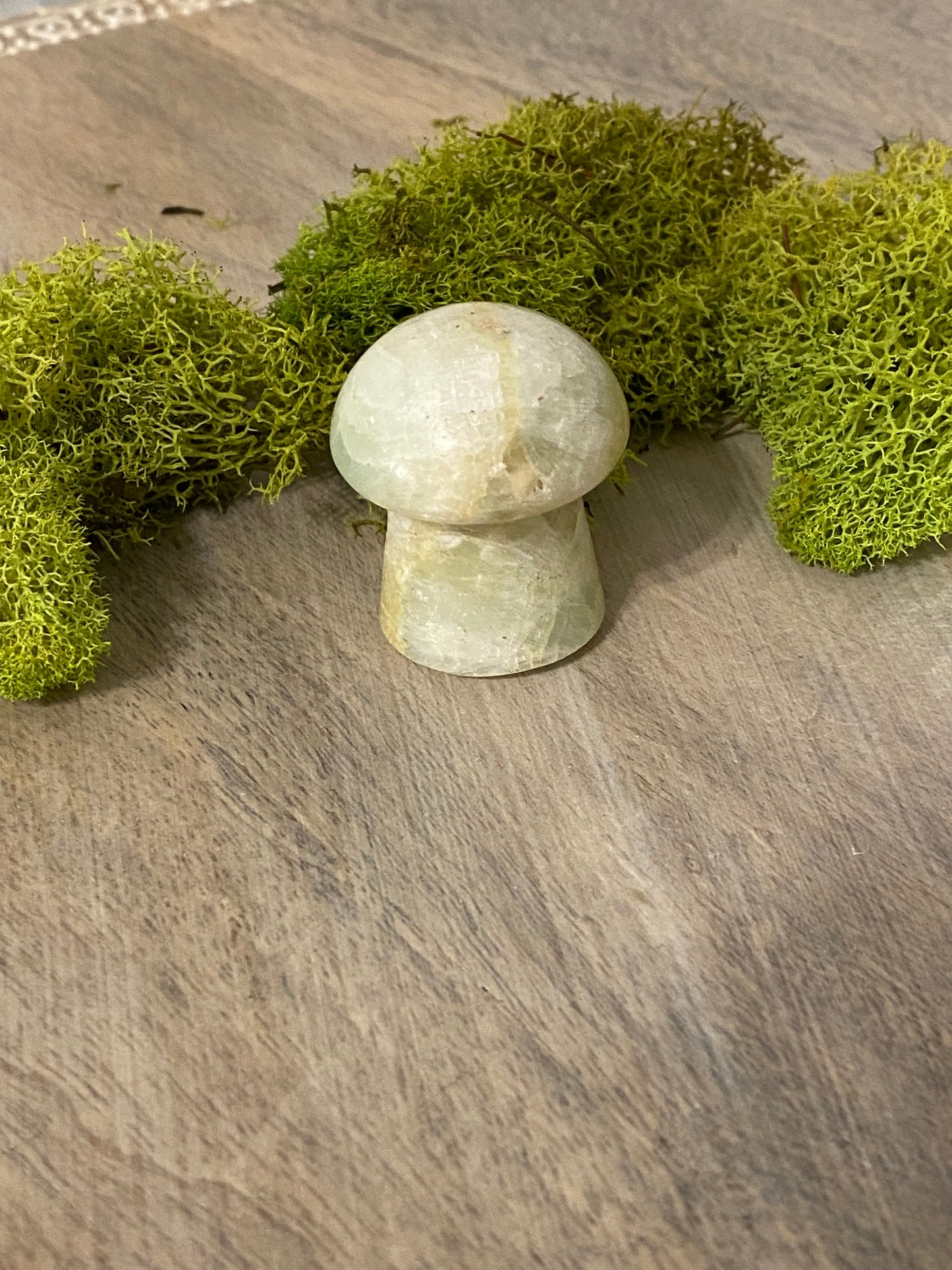 Pistachio Calcite Mushrooms