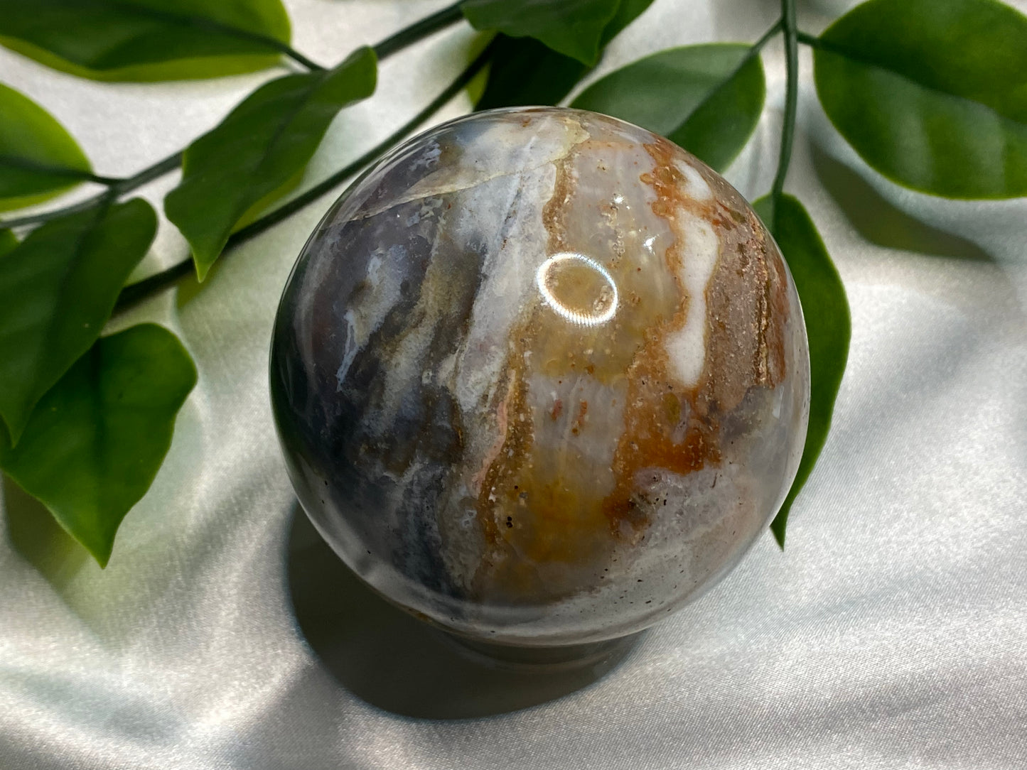 Ocean jasper sphere B