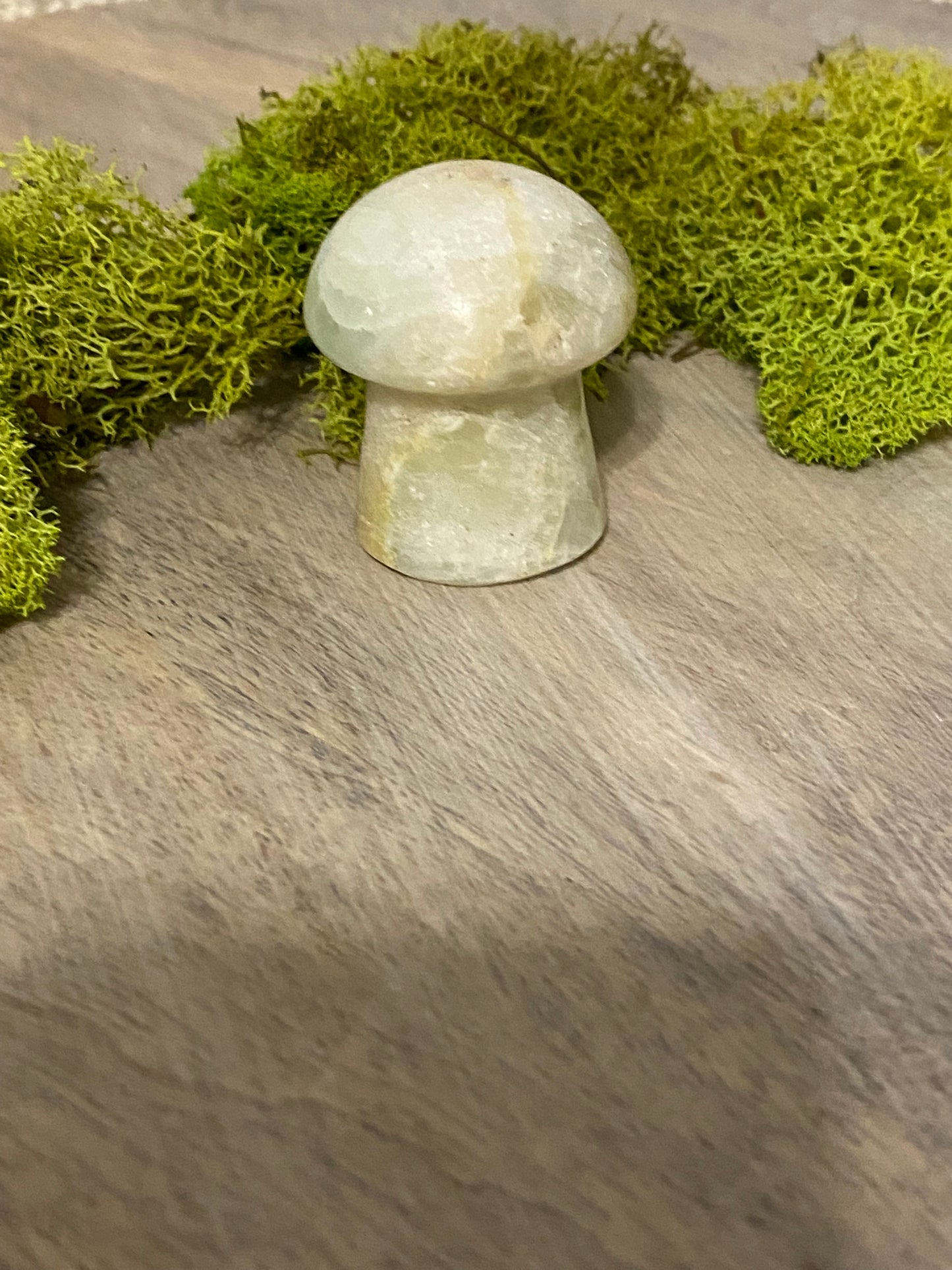 Pistachio Calcite Mushrooms