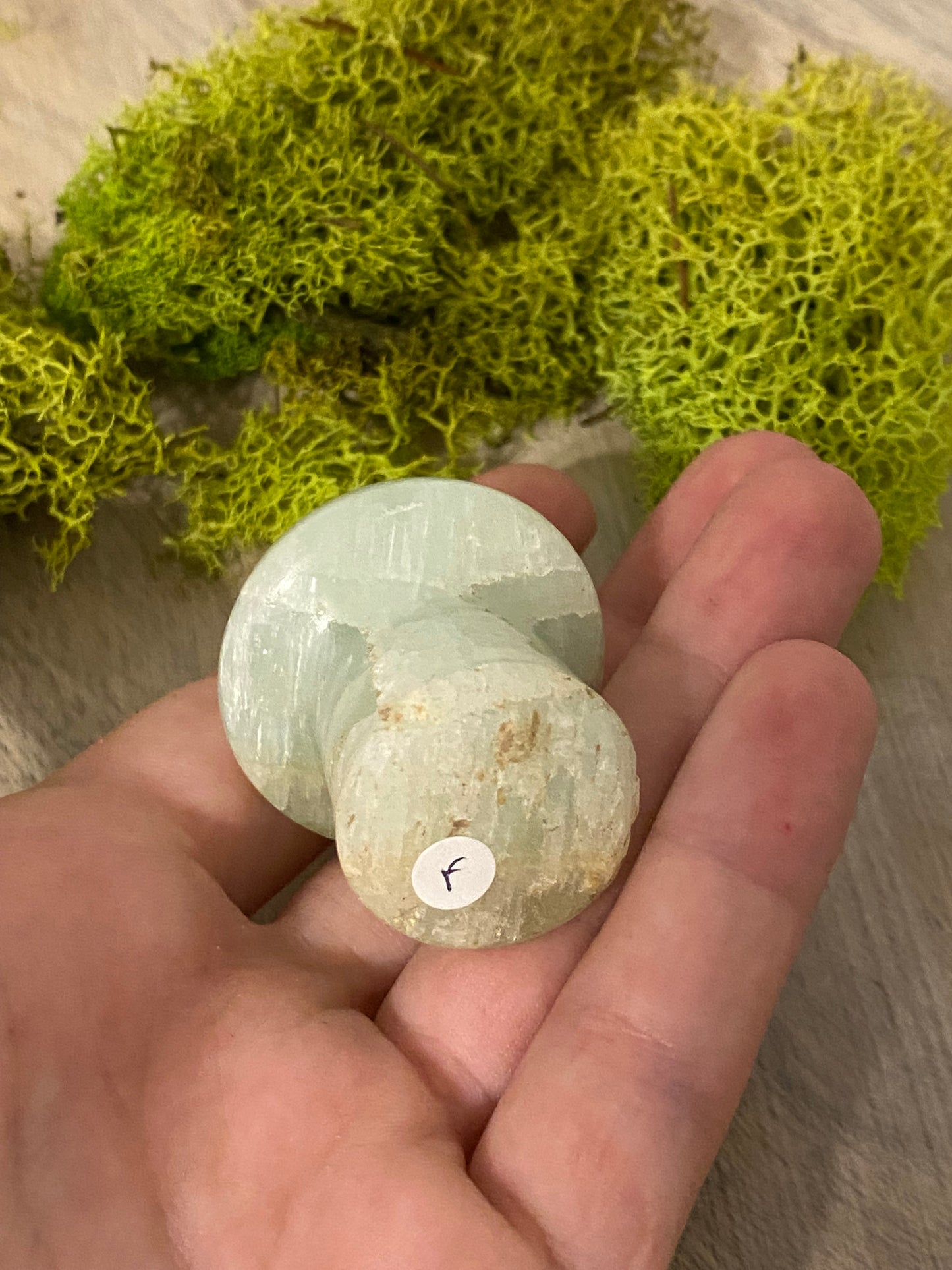 Pistachio Calcite Mushrooms