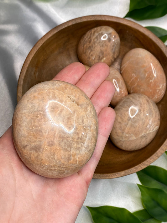 Peach Moonstone Palmstones