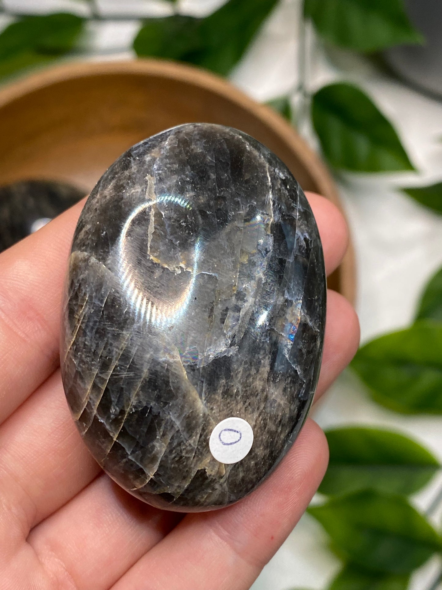 Black Moonstone Palmstones