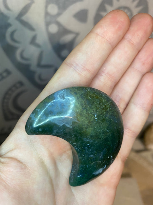 Moss Agate Moon