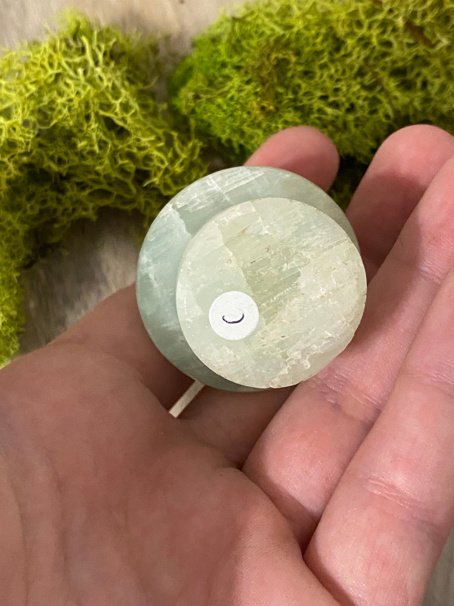 Pistachio Calcite Mushrooms