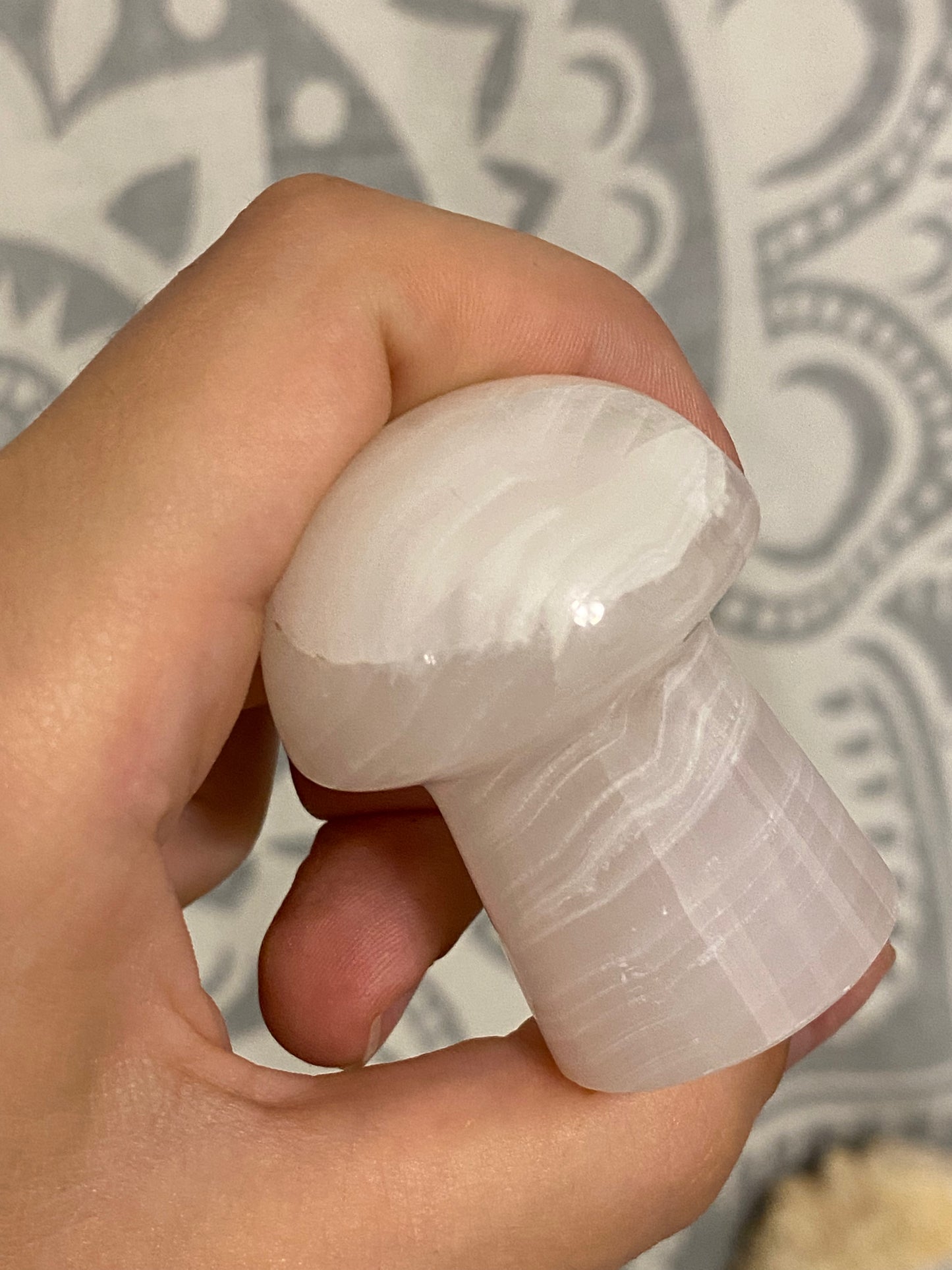 Pink Calcite Mushrooms