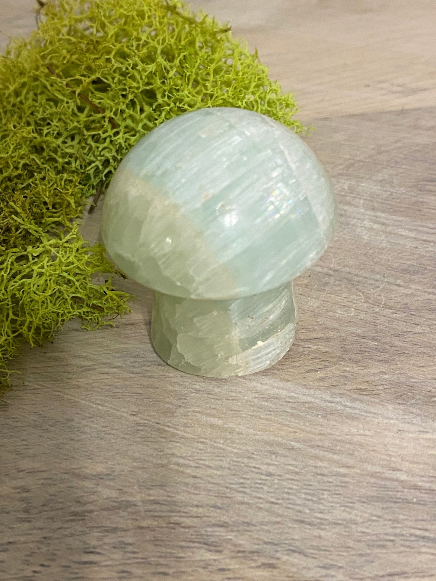 Pistachio Calcite Mushrooms
