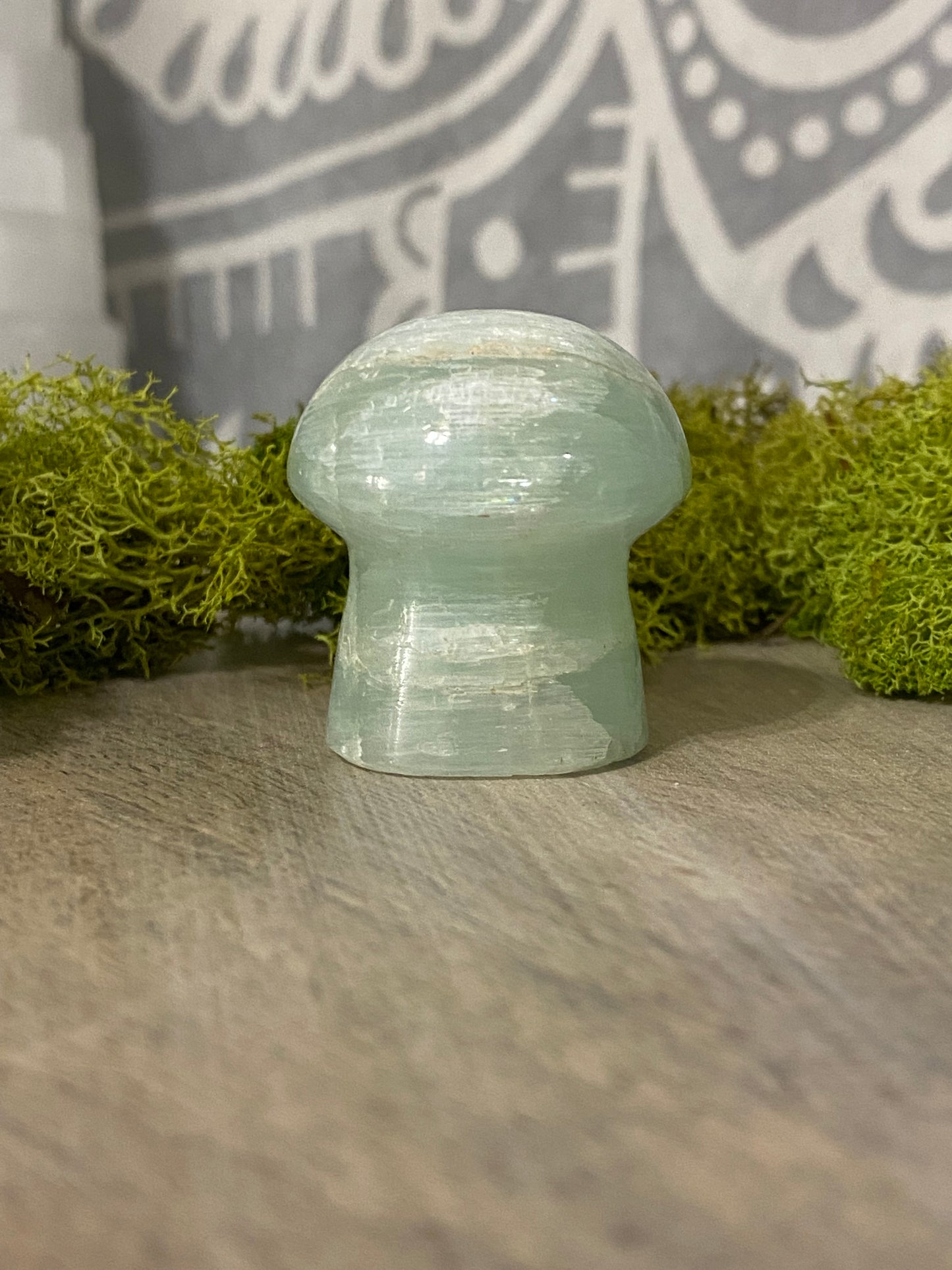 Pistachio Calcite Mushrooms