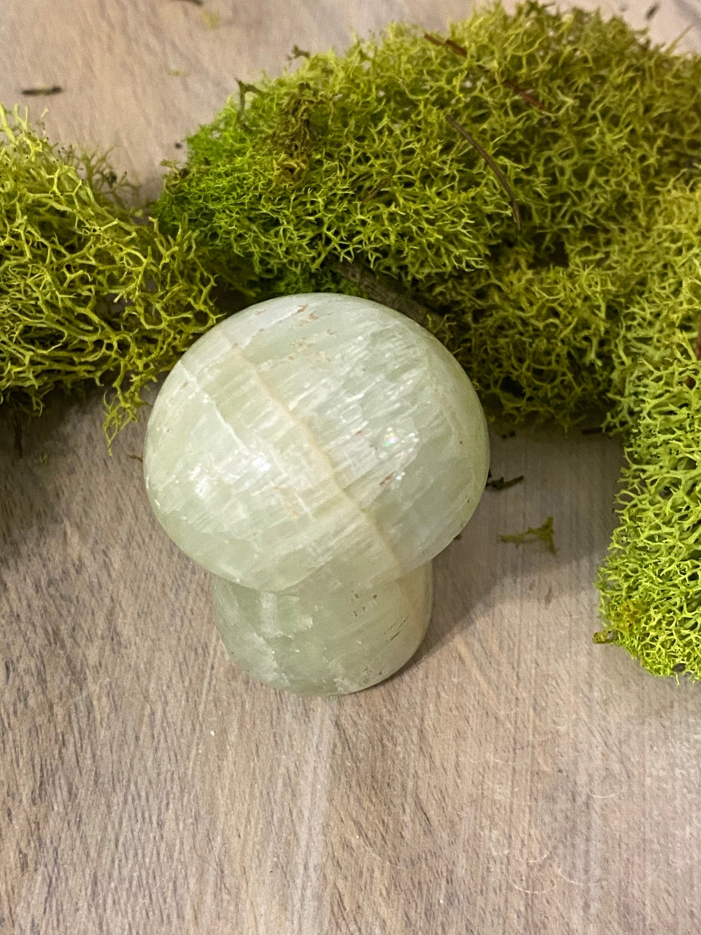 Pistachio Calcite Mushrooms