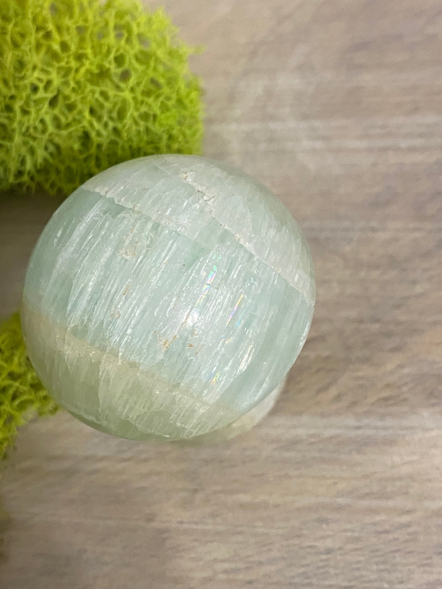 Pistachio Calcite Mushrooms